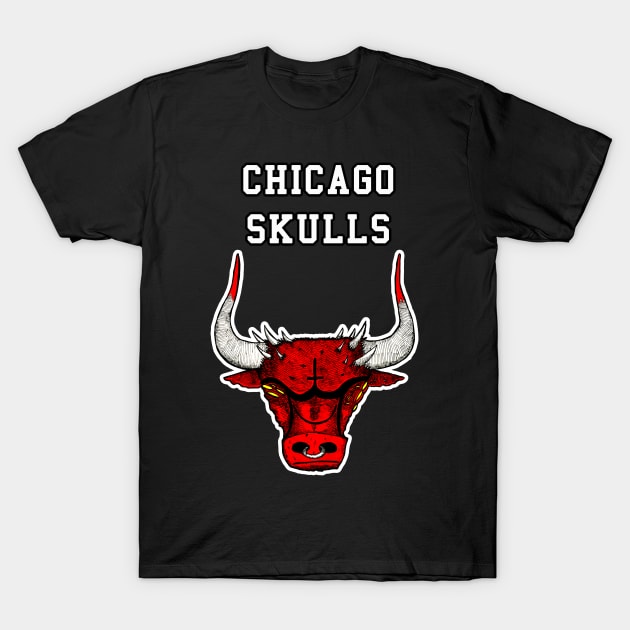 Chicago Skulls T-Shirt by WinslowDumaine